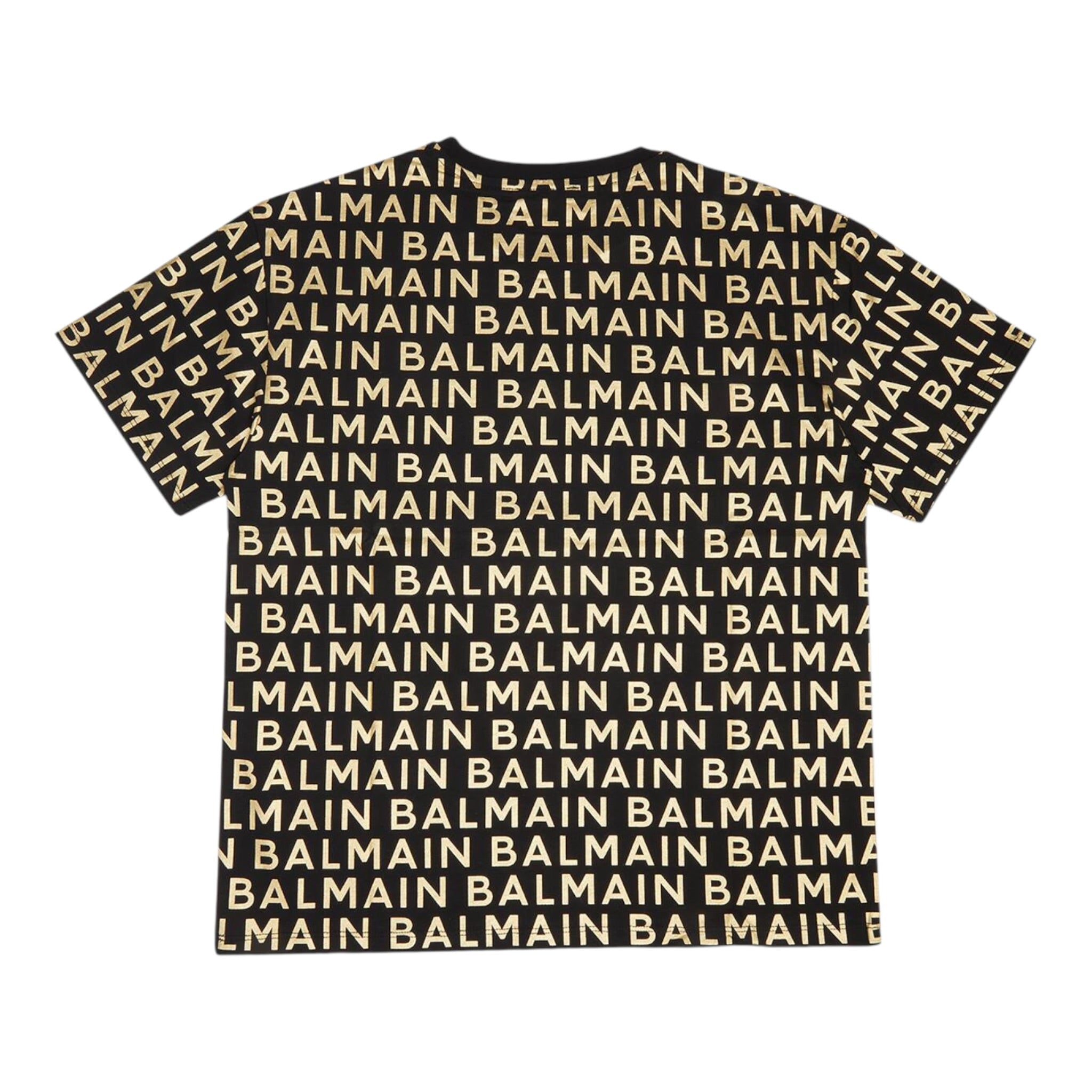 Balmain T-Shirt tinta unita con Logo Nero per Neonato BT8541 NERO BALMAIN 