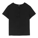 Balmain T-Shirt tinta unita con Logo Nero per Neonato BU8001 NERO BALMAIN 