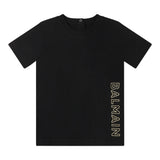 Balmain T-Shirt tinta unita con Logo Nero per Neonato BU8531 NERO BALMAIN 