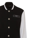 Balmain Felpa con Bottoni tinta unita con Maniche In Contrasto Nero per Bambino BV4R40 NERO BALMAIN 
