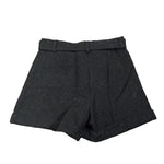 Balmain Short tinta unita con Cintura Nero per Bambina BV6C29 NERO BALMAIN 