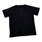 Balmain T-Shirt tinta unita con Logo Nero per Neonato BV8511 NERO BALMAIN 
