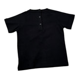 Balmain T-Shirt tinta unita con Logo Nero per Neonato BV8511 NERO BALMAIN 