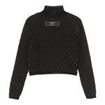 Balmain Maglia Mezzo Collo tinta unita Nero per Bambina BV9A10 NERO BALMAIN 