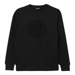 Balmain Felpa Chiusa Girocollo tinta unita Nero per Neonato BX4600 NERO BALMAIN 