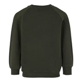 Balmain Felpa Chiusa Girocollo tinta unita con Stampa Verde per Bambino BX4P80 VERDE BALMAIN 