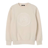 Balmain Felpa Chiusa Girocollo tinta unita Panna per Bambino BX4Q40 PANNA BALMAIN 