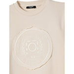 Balmain Felpa Chiusa Girocollo tinta unita Panna per Bambino BX4Q40X PANNA BALMAIN 