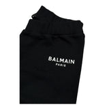 Balmain Pantalone Tuta tinta unita con Logo Nero per Neonato BX6500 NERO BALMAIN 
