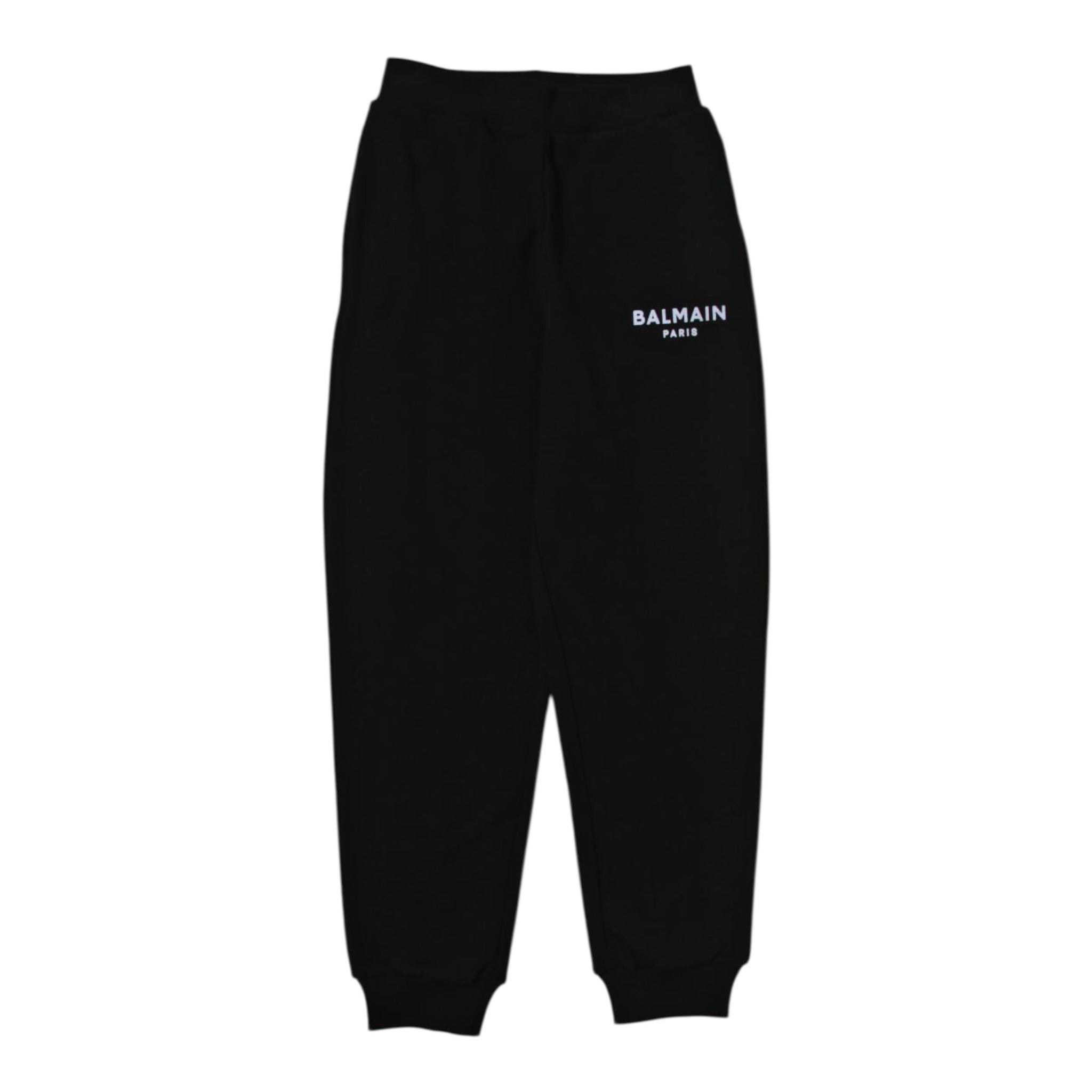 Balmain Pantalone Tuta tinta unita con Logo Nero per Neonato BX6500 NERO BALMAIN 