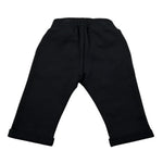 Balmain Pantalone Tuta tinta unita con Logo Nero per Neonato BX6530 NERO BALMAIN 