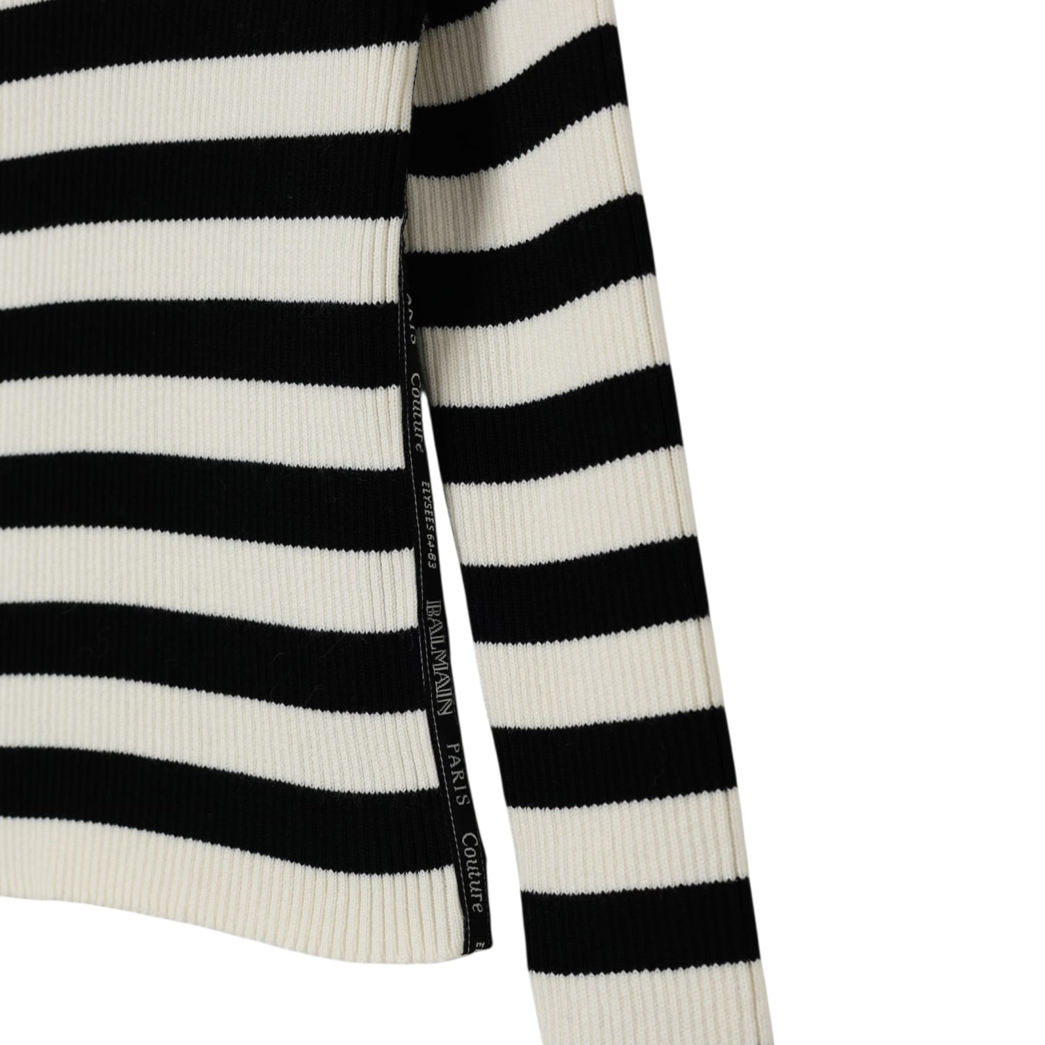 Balmain Maglia tinta unita con Fantasia A Righe Panna per Bambina BX9A40 PANNA BALMAIN 