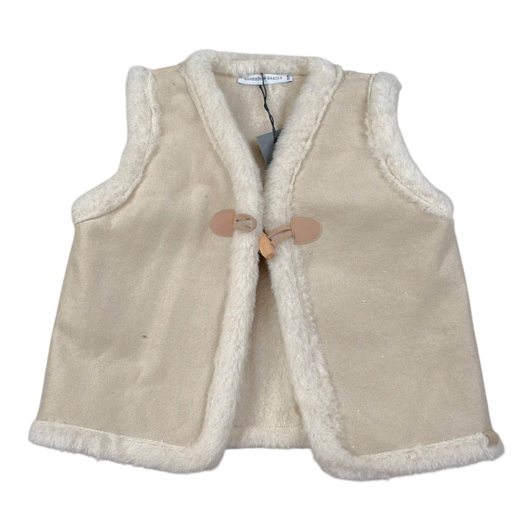 Bamboom+Babies Giubbino tinta unita Smanicato Beige per Neonato 1073 BEIGE BAMBOOM+BABIES 