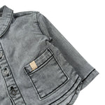 Bamboom+Babies Camicia In Denim tinta unita Grigio per Neonata 1084 GRIGIO BAMBOOM+BABIES 