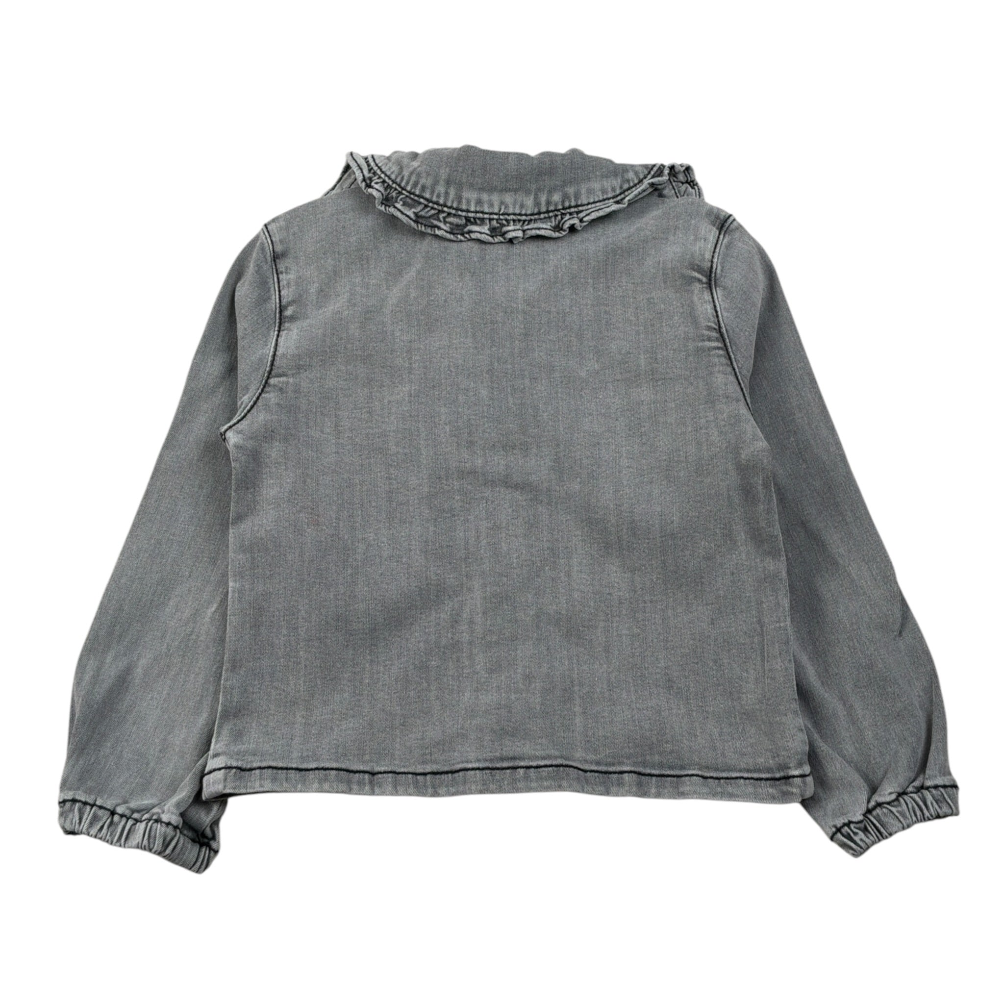 Bamboom+Babies Camicia Manica Lunga In Denim tinta unita Grigio per Neonata 1085 GRIGIO BAMBOOM+BABIES 