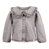 Bamboom+Babies Camicia Manica Lunga In Denim tinta unita Grigio per Neonata 1085 GRIGIO BAMBOOM+BABIES 
