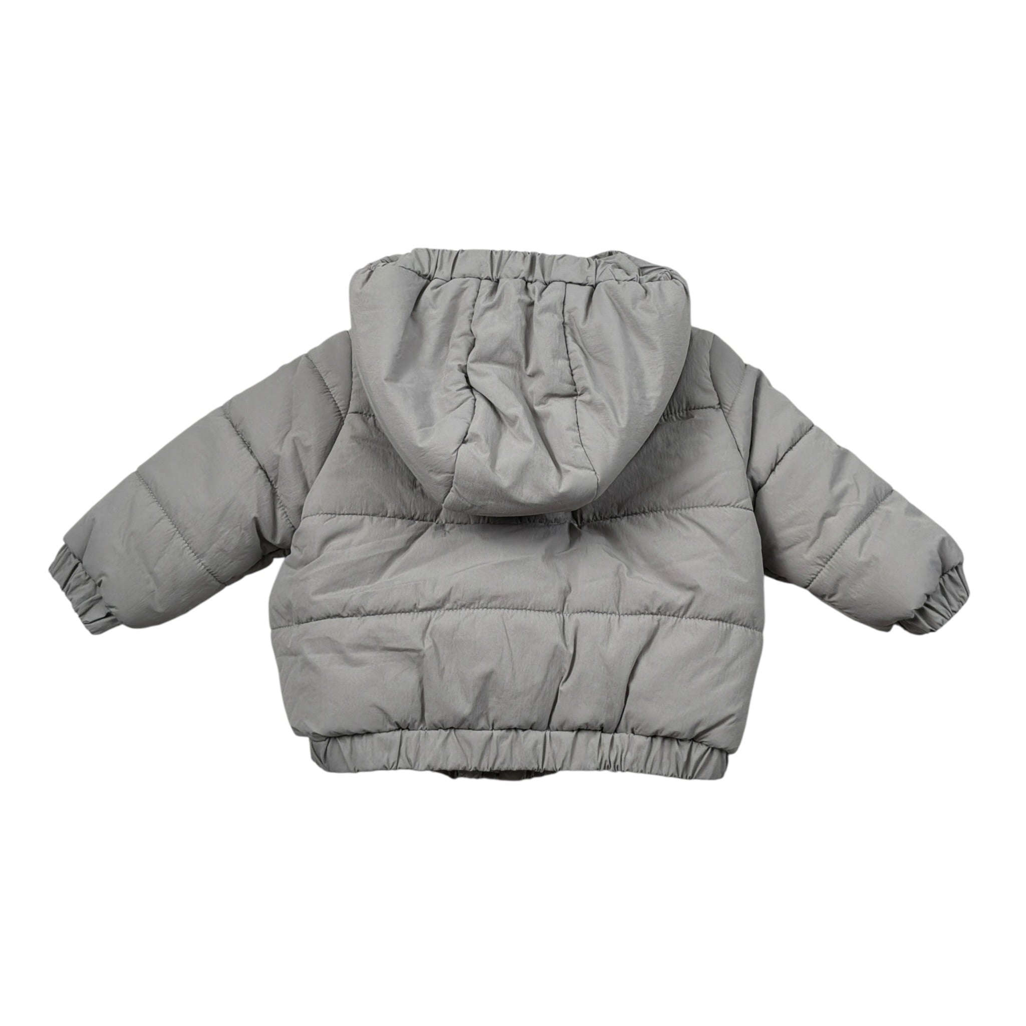 Bamboom+Babies Giubbino tinta unita con Zip E Cappuccio Grigio per Neonato 1087 GRIGIO BAMBOOM+BABIES 