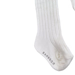 Bamboom+Babies Calze tinta unita con Logo Panna per Neonata CALZ PANNA BAMBOOM+BABIES 