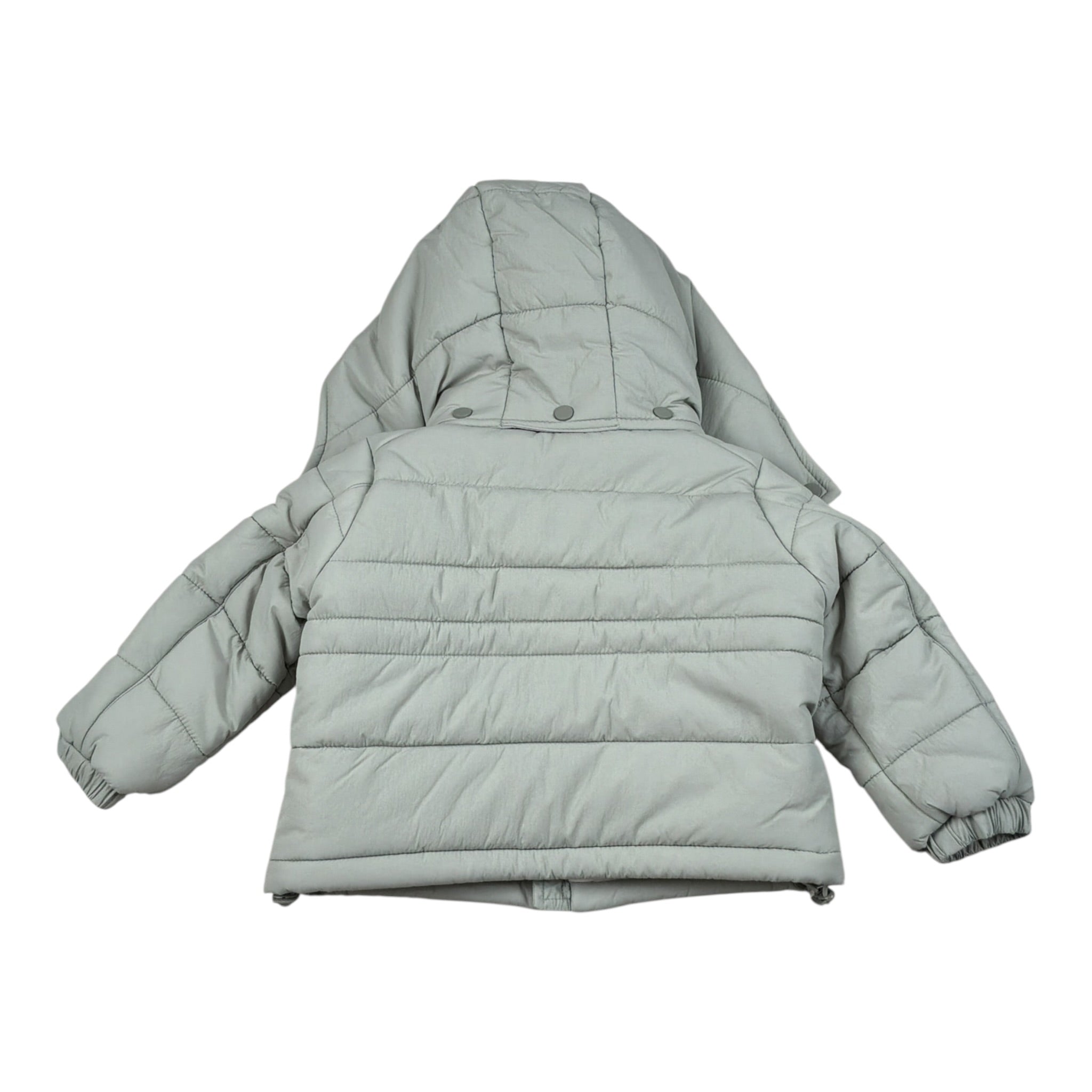 Bamboom+Babies Giubbino tinta unita con Zip E Cappuccio Grigio per Neonato IEIEI GRIGIO BAMBOOM+BABIES 