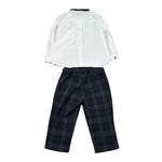 Barcellino Abito Cerimonia 3Pz Papillon-Camicia-Pantalone Bianco per Neonato 105406L BIANCO BARCELLINO 