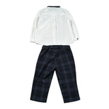 Barcellino Abito Cerimonia 3Pz Papillon-Camicia-Pantalone Bianco per Neonato 105406L BIANCO BARCELLINO 
