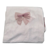 Barcellino Coperta Bicolore In Ciniglia Rosa per Neonata 105725 ROSA BARCELLINO 