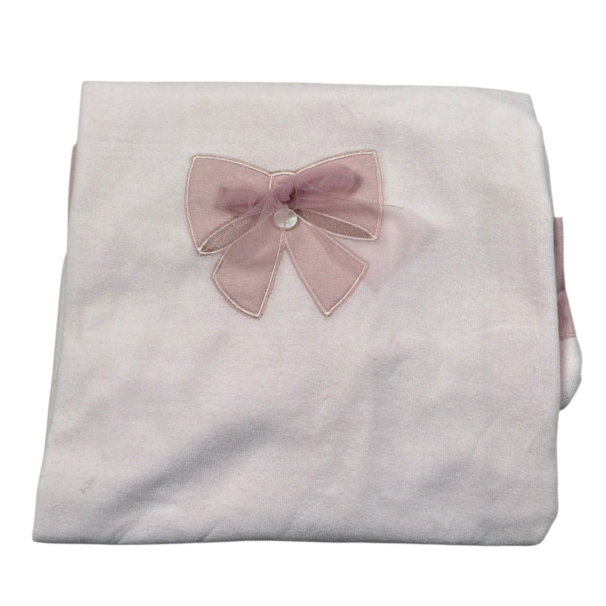 Barcellino Coperta Bicolore In Ciniglia Rosa per Neonata 105725 ROSA BARCELLINO 