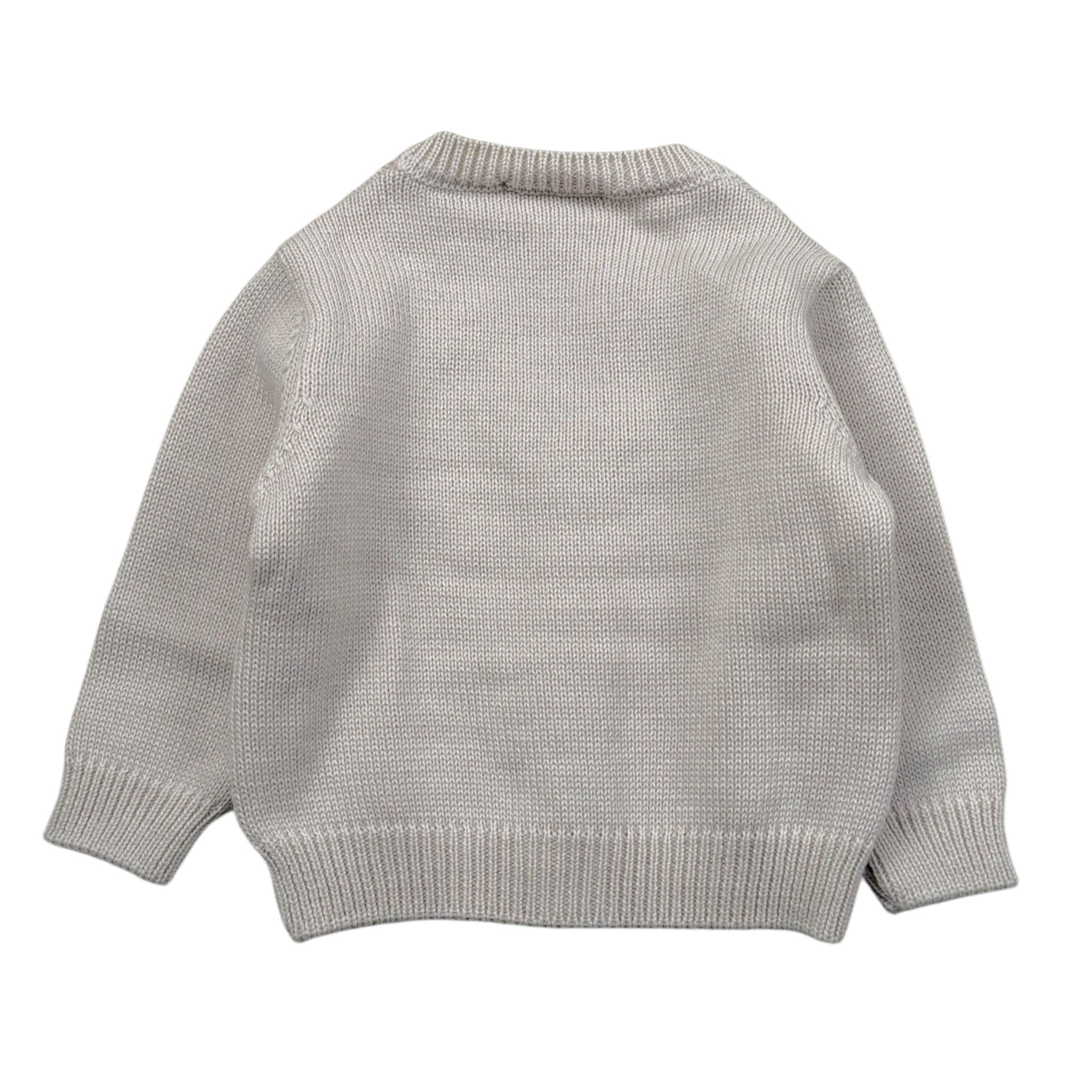 Barcellino Cardigan tinta unita Beige per Neonato 1151055 BEIGE BARCELLINO 