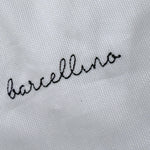 Barcellino Bavetta tinta unita con Stampa Bianco per Neonato 115324 BIANCO BARCELLINO 