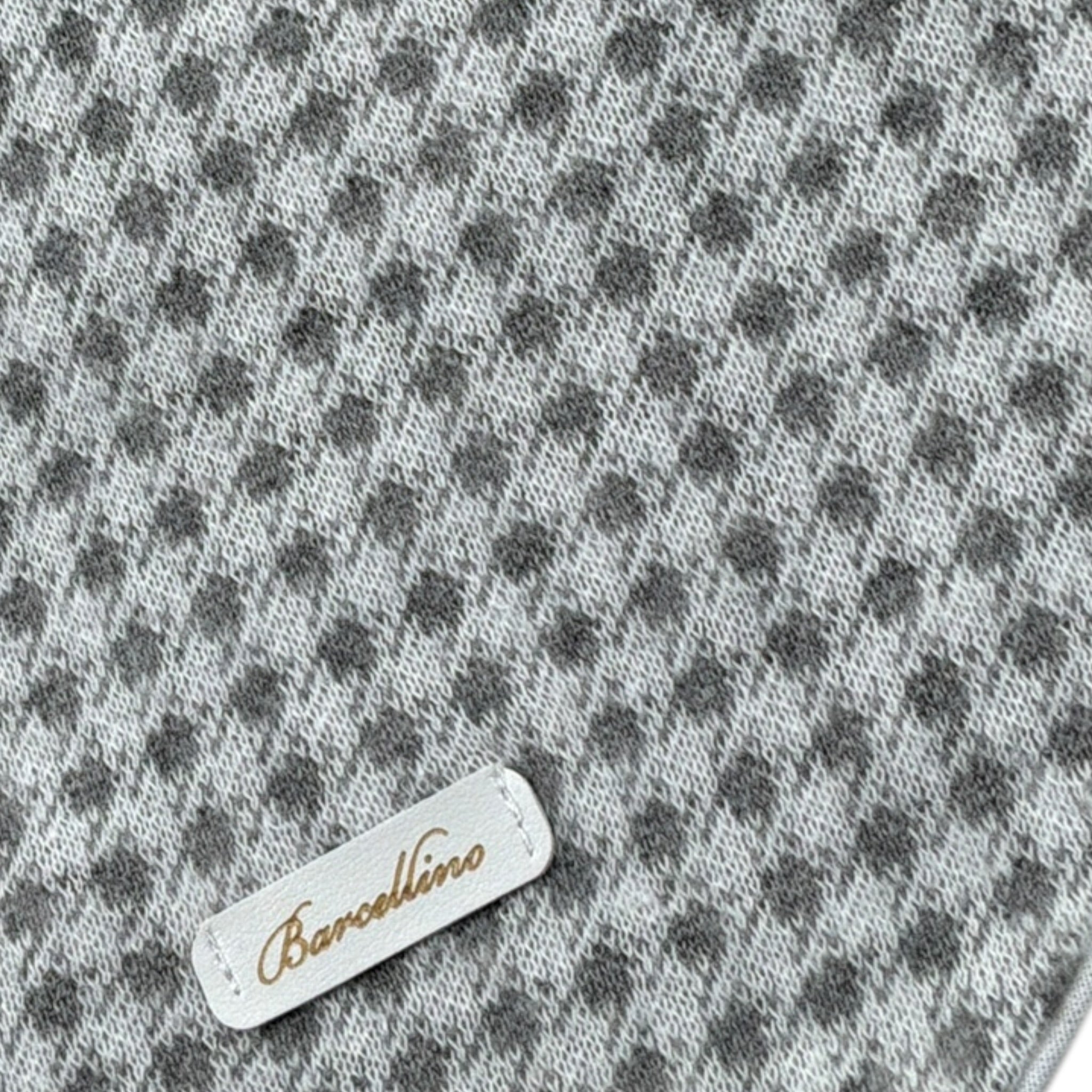 Barcellino Bavetta tinta unita con Microfantasia Grigio per Neonato 11550 GRIGIO BARCELLINO 