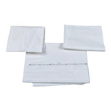 Barcellino Set Lenzuola 3Pz tinta unita con Stampa Bianco per Neonato 115510 BIANCO BARCELLINO 
