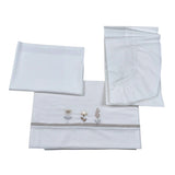 Barcellino Set Lenzuola 3Pz tinta unita con Stampa Bianco per Neonata 115612 BIANCO BARCELLINO 