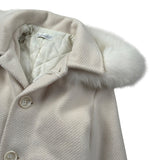 Barcellino Cappotto tinta unita con Cappuccio Panna per Neonata 116113 PANNA BARCELLINO 