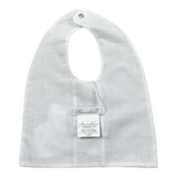 Barcellino Bavetta tinta unita con Applicazione Bianco per Neonato 120106 BIANCO BARCELLINO 
