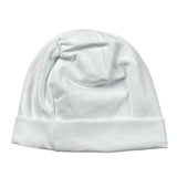 Barcellino Cappello tinta unita con Stampa Bianco per Neonata 121011 BIANCO BARCELLINO 
