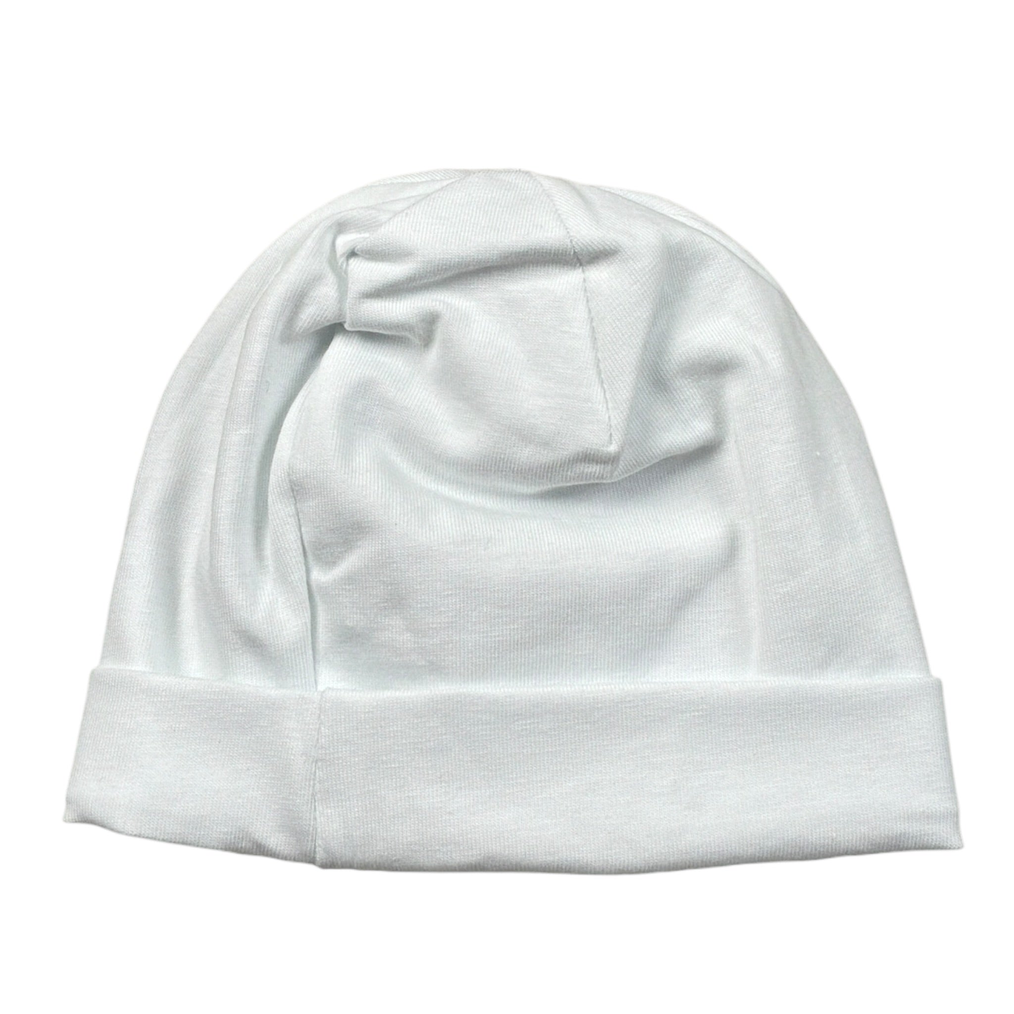 Barcellino Cappello tinta unita con Stampa Bianco per Neonata 121011 BIANCO BARCELLINO 