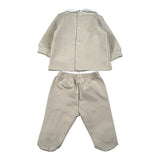 Barcellino Completo 2Pz Maglia-Ghettina Beige per Neonato 125102 BEIGE BARCELLINO 