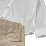 Barcellino Completo 2Pz Pantalone-Camicia Beige per Neonato 125113 BEIGE BARCELLINO 