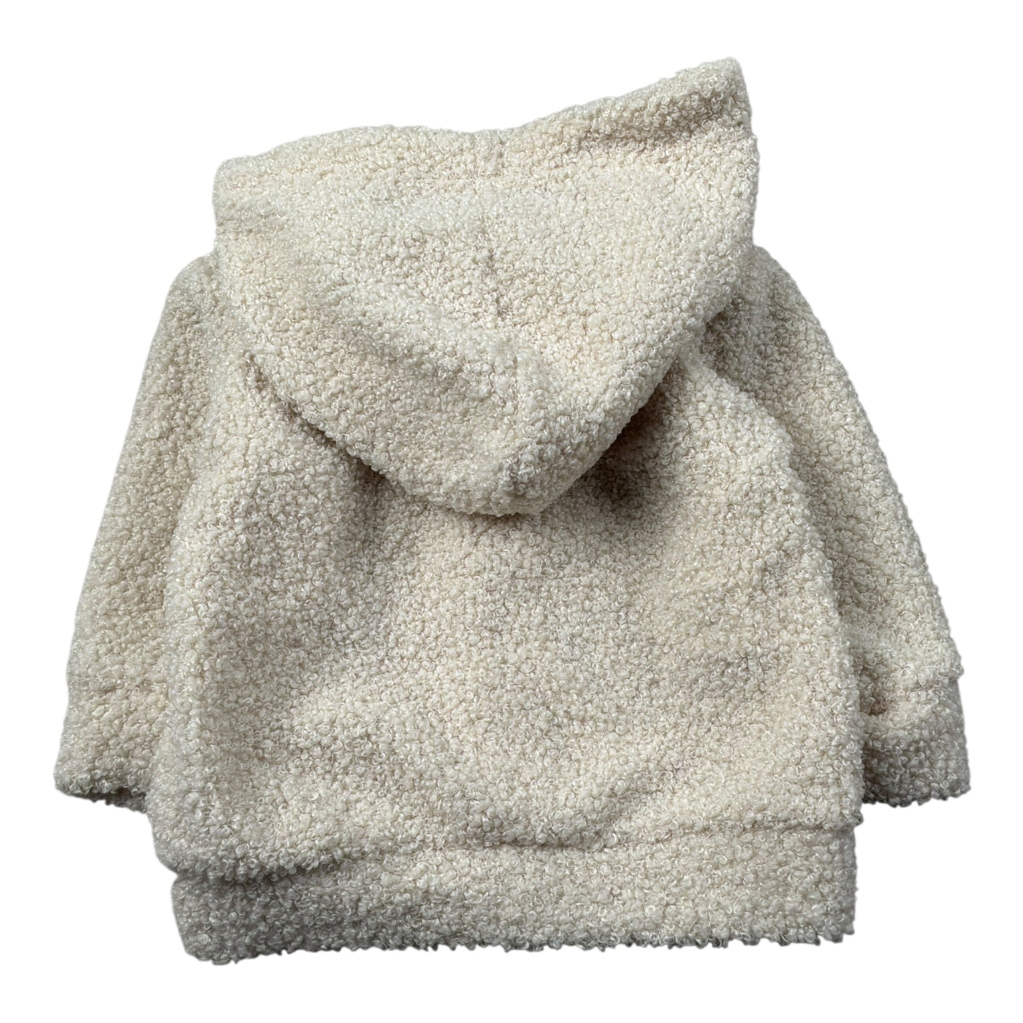 Barcellino Pelliccia Teddy tinta unita con Cappuccio Beige per Neonato 125114 BEIGE BARCELLINO 