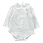 Barcellino Body Tinta con Colletto Panna per Neonato 125115 PANNA BARCELLINO 