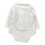 Barcellino Body Tinta con Colletto Panna per Neonato 125115 PANNA BARCELLINO 