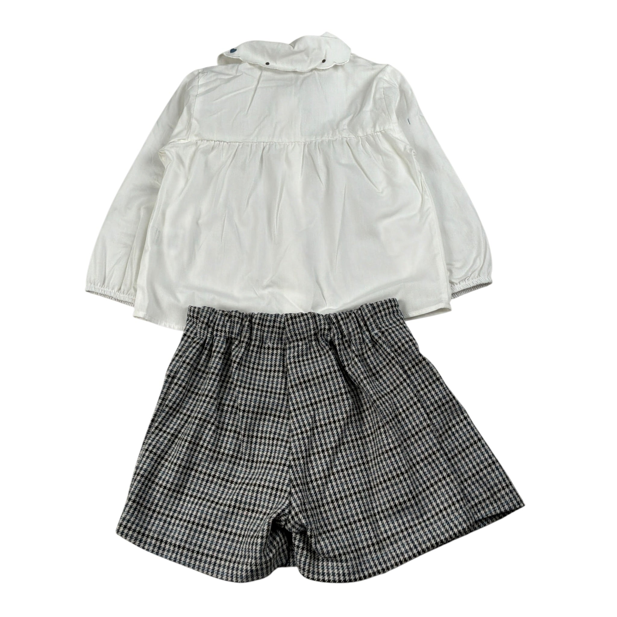 Barcellino Completo 2 Pezzi Camicia-Short Bianco per Neonata 125214 BIANCO BARCELLINO 