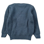 Barcellino Maglia Girocollo tinta unita con Stampa Blu per Neonata 125215 BLU BARCELLINO 