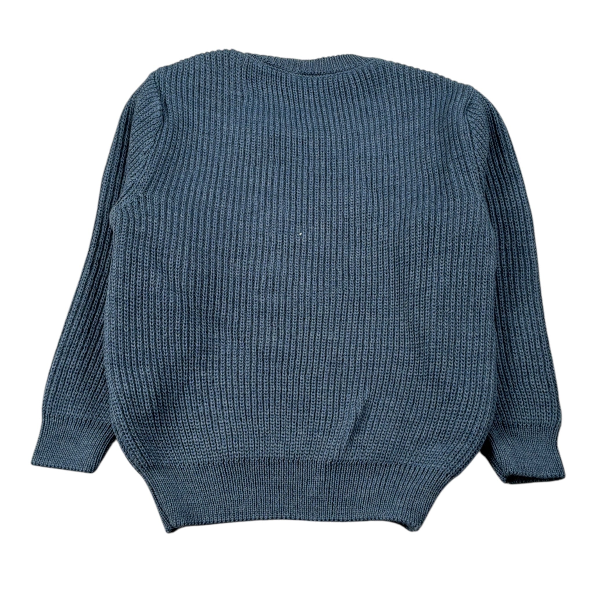 Barcellino Maglia Girocollo tinta unita con Stampa Azzurro per Neonata 125215X AZZURRO BARCELLINO 