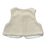 Barcellino Gilet Modello Teddy tinta unita Panna per Neonata 125319 PANNA BARCELLINO 