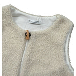Barcellino Gilet Modello Teddy tinta unita Panna per Neonata 125319 PANNA BARCELLINO 