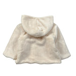 Barcellino Pelliccia tinta unita con Cappuccio Panna per Neonata 125331 PANNA BARCELLINO 