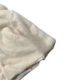 Barcellino Pelliccia tinta unita con Cappuccio Panna per Neonata 125331 PANNA BARCELLINO 