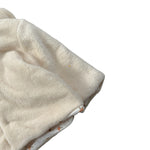 Barcellino Pelliccia tinta unita con Cappuccio Panna per Neonata 125331 PANNA BARCELLINO 