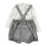 Barcellino Completo 2Pz Camicia-Salopette Bianco per Neonata 125409 BIANCO BARCELLINO 